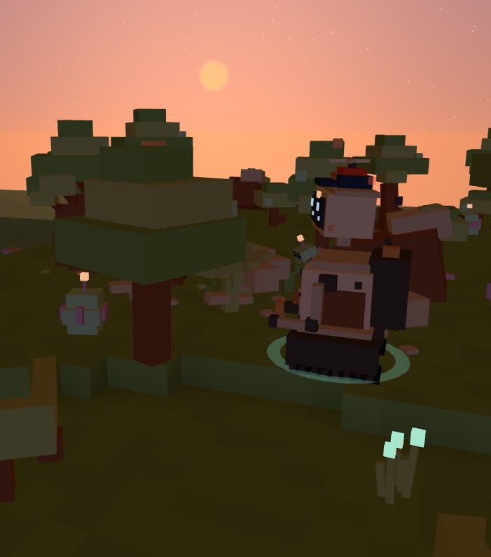 T1K0 in the grove at dusk
