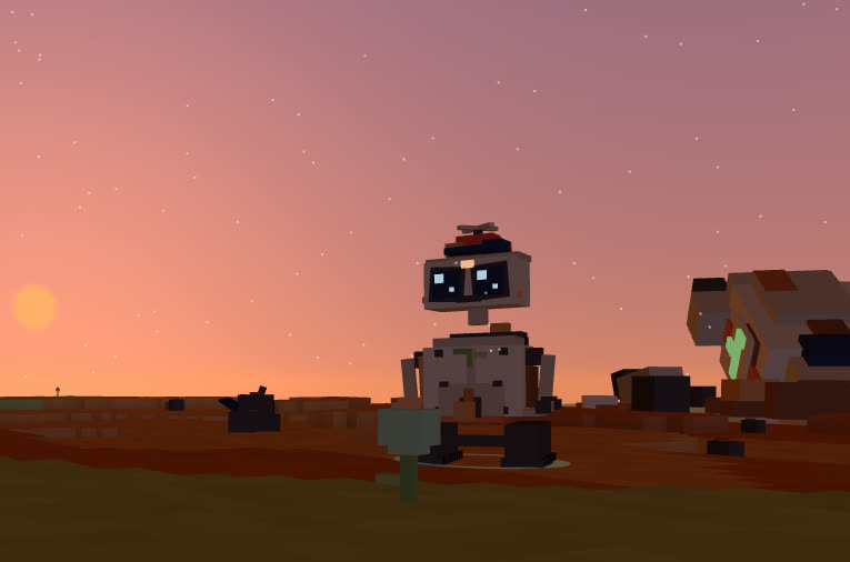 The wreck at sunset